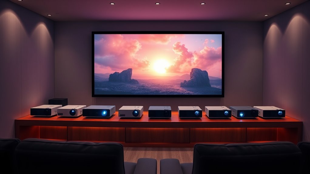 top projectors for large screens