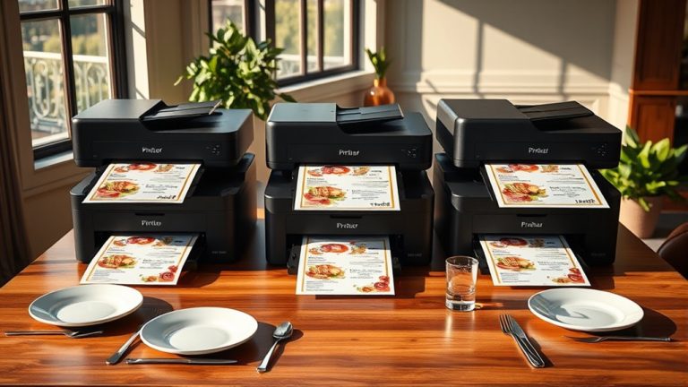 top restaurant menu printers