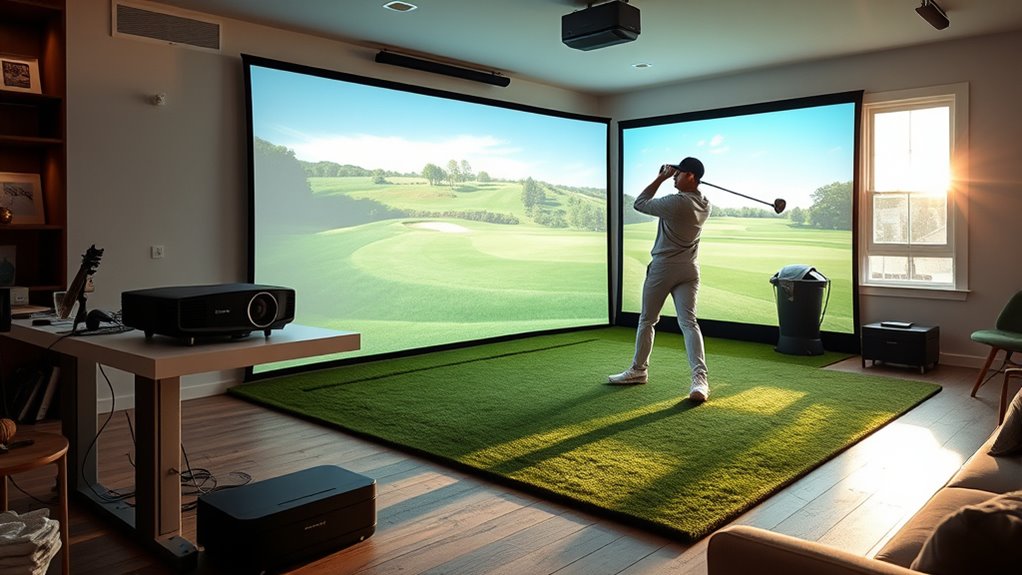 top short throw golf projectors
