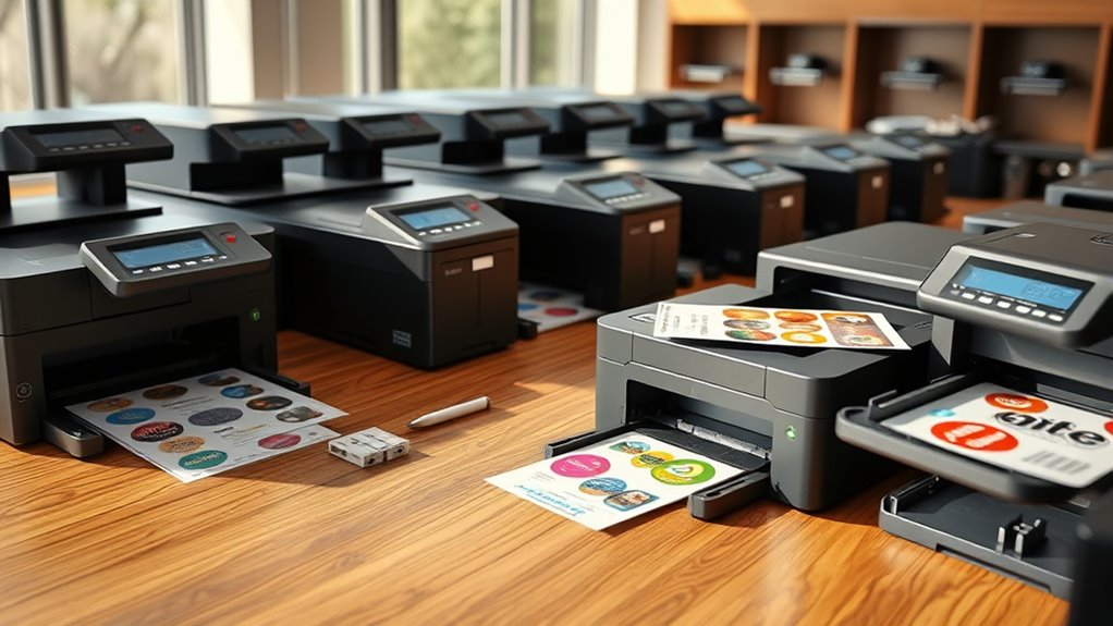 top sticker label laser printers