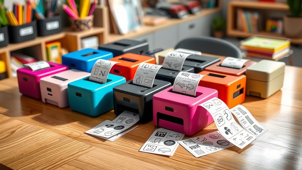 top sticker mini thermal printers