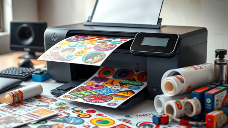 top sticker printing hp printers