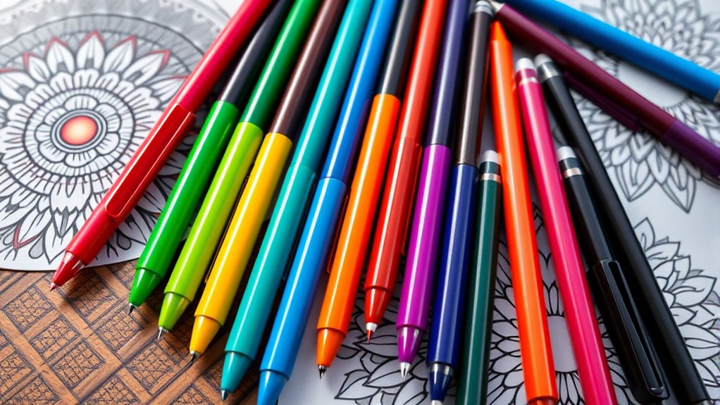 top vibrant coloring pens