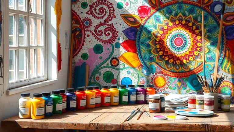 top wall mural acrylics