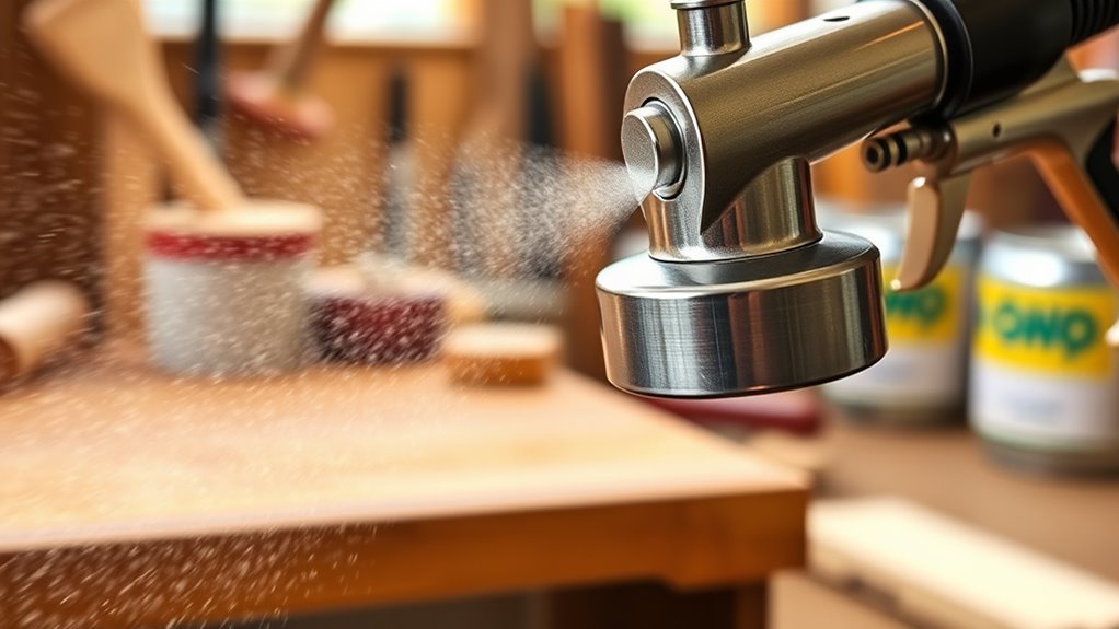 varnish spraying versatility features