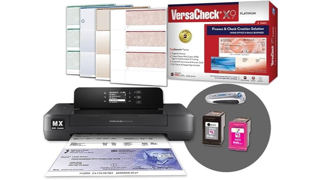 versacheck hp printer bundle