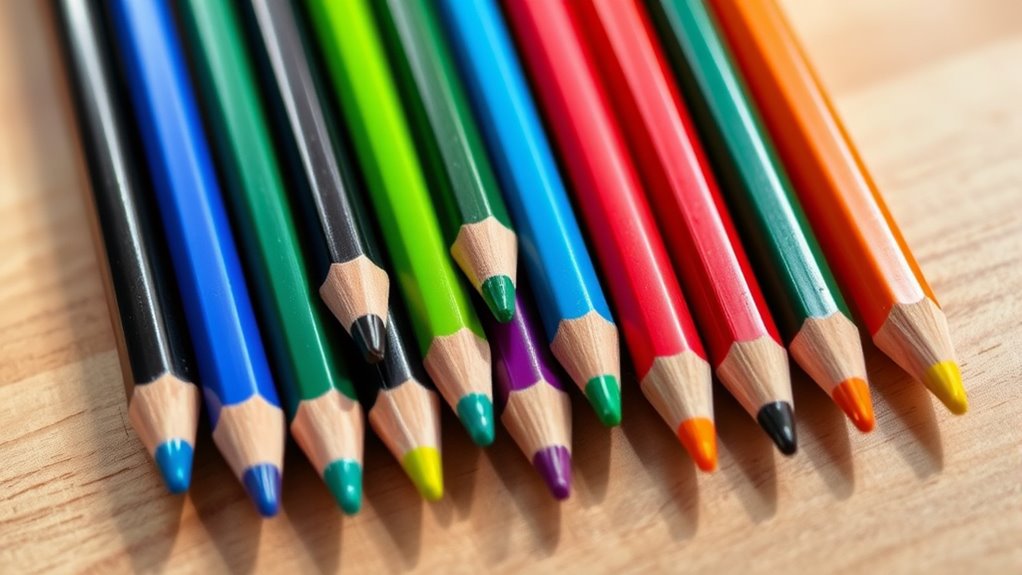 vibrant smooth blending pencils
