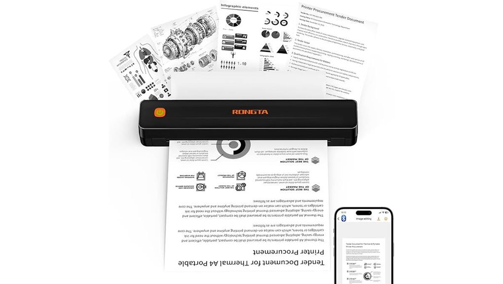 wireless portable thermal printer