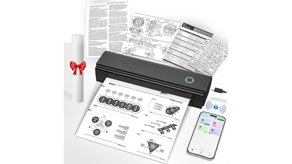 wireless travel thermal printer