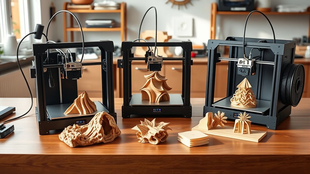 wood filament 3d printer features