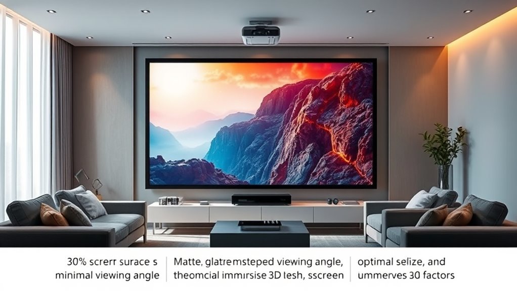 3d projector screen considerations