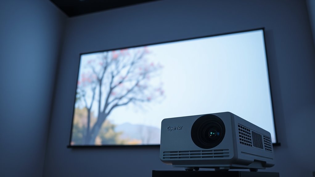 adjust projector for clarity