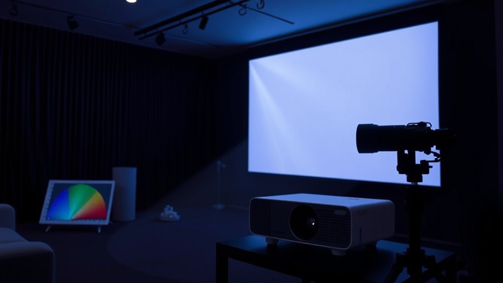 adjusting projector settings appropriately