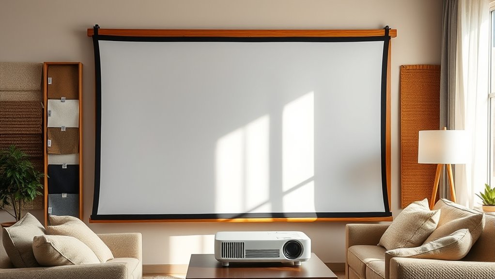 affordable diy projector screens