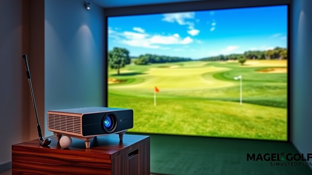 affordable golf simulator projectors
