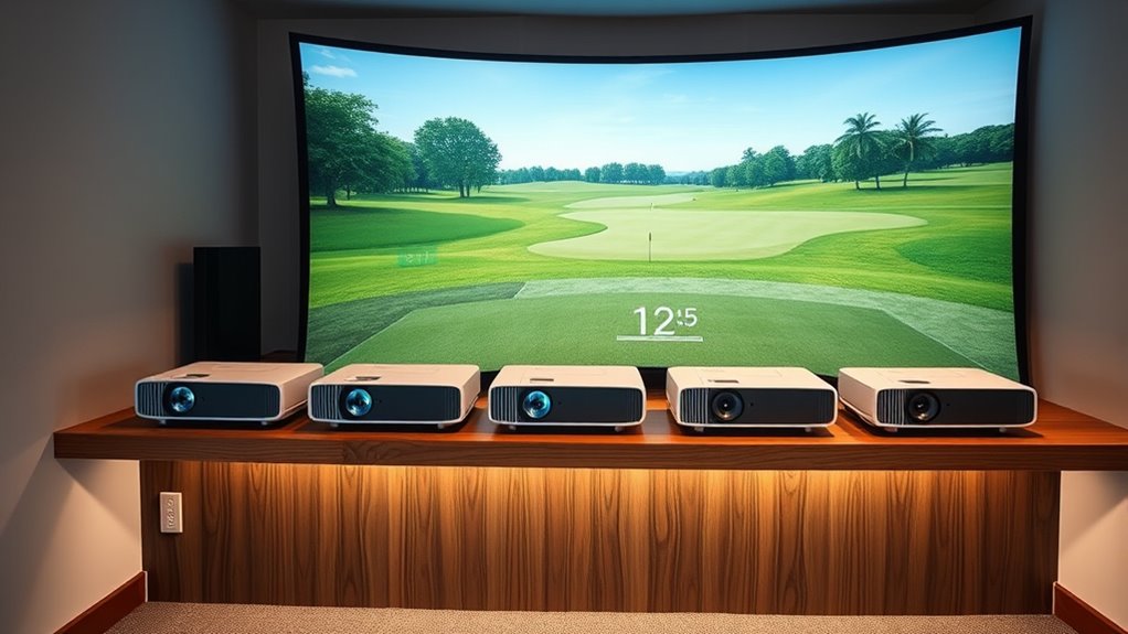 affordable golf simulator projectors