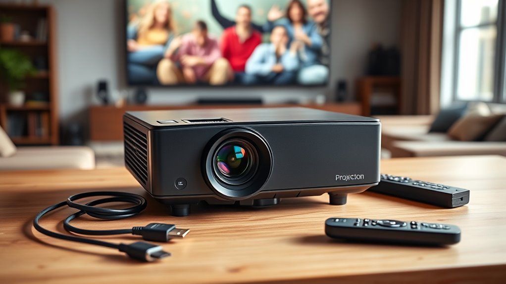 affordable portable clear projector