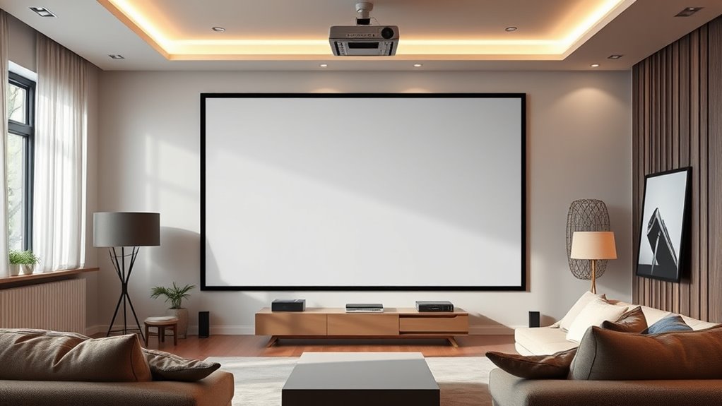 affordable top projector screens