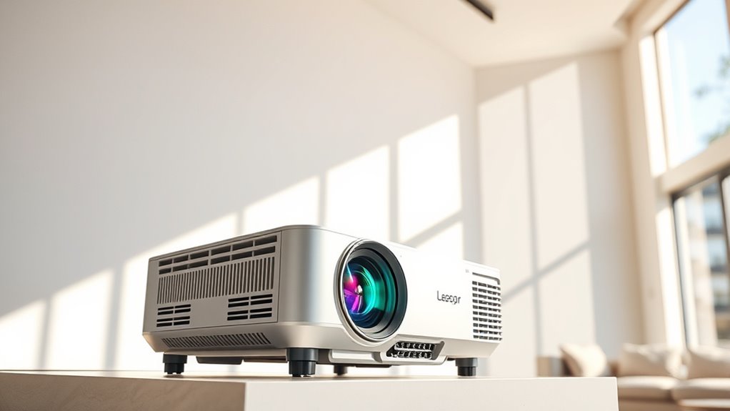 bright daylight laser projectors