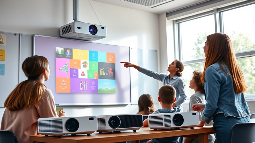 bright portable classroom projectors