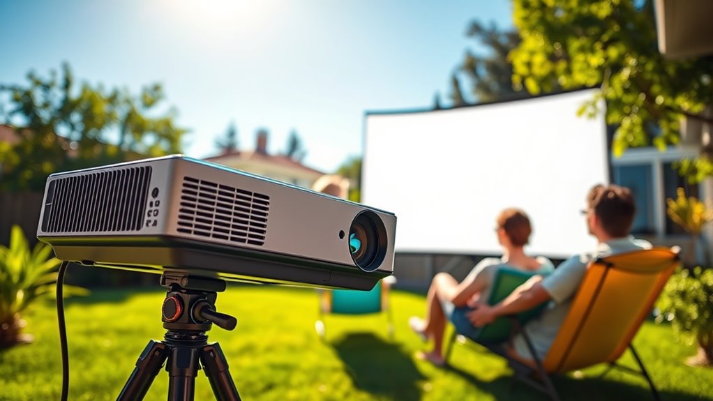 bright portable outdoor projectors