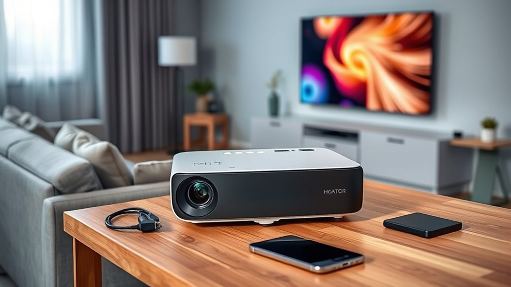 brightness resolution connectivity portability