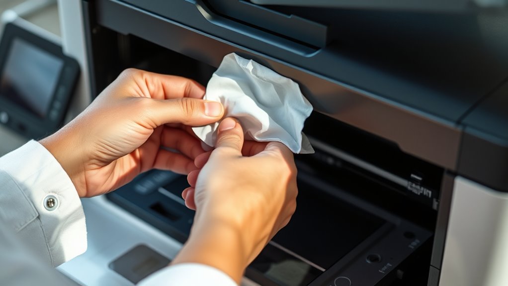 careful paper removal technique
