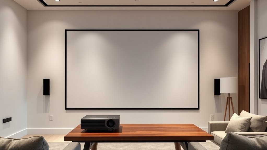 choose optimal projector screen