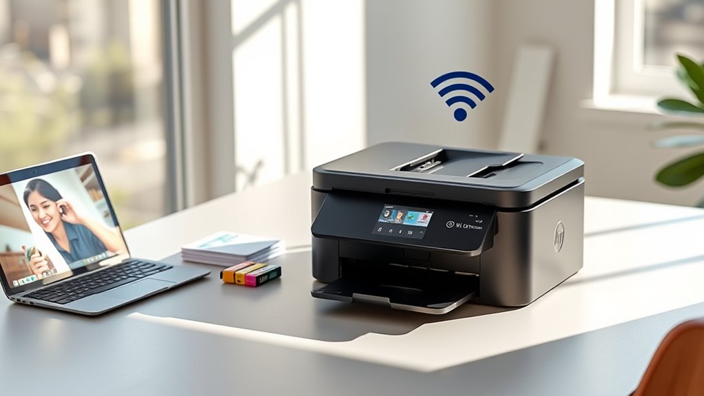 choose portable connected printer