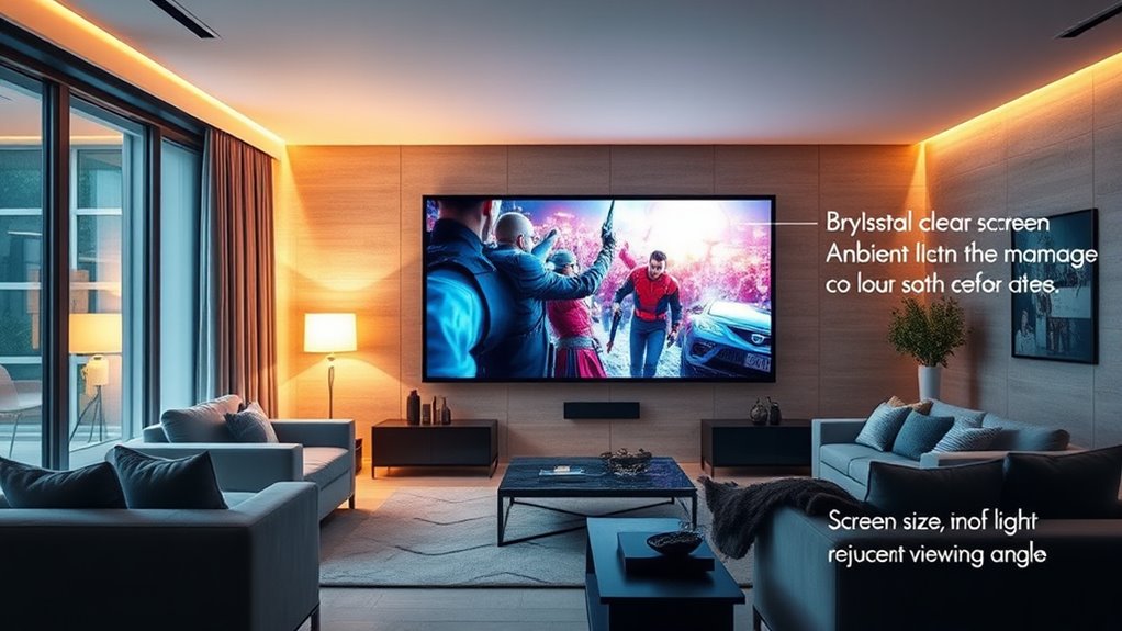 choose quality ambient light rejecting screen