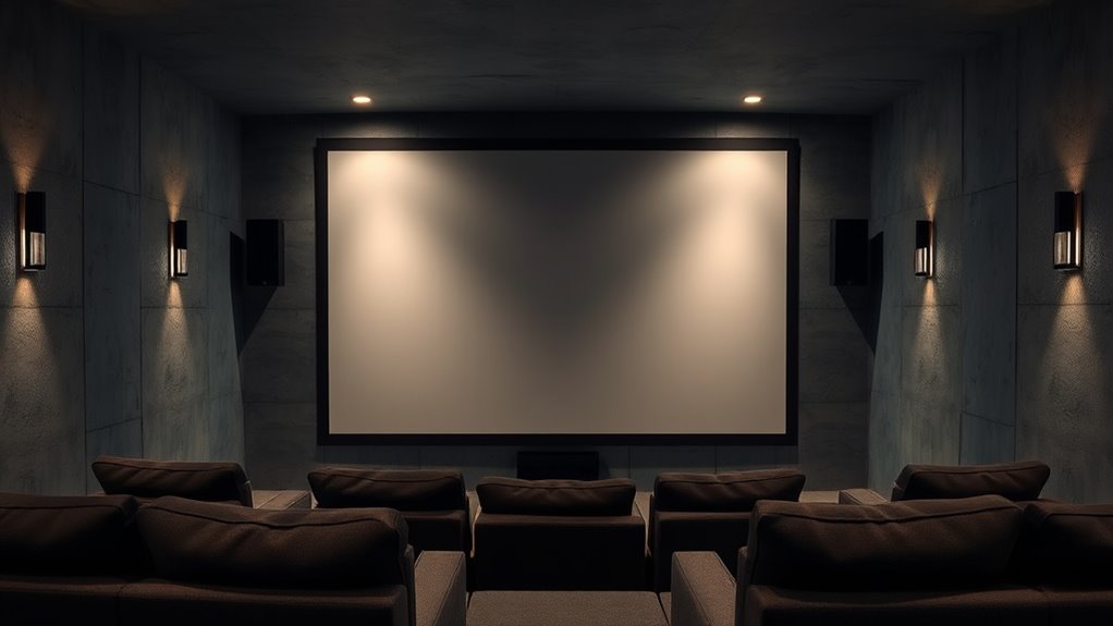 choose suitable basement projector screen