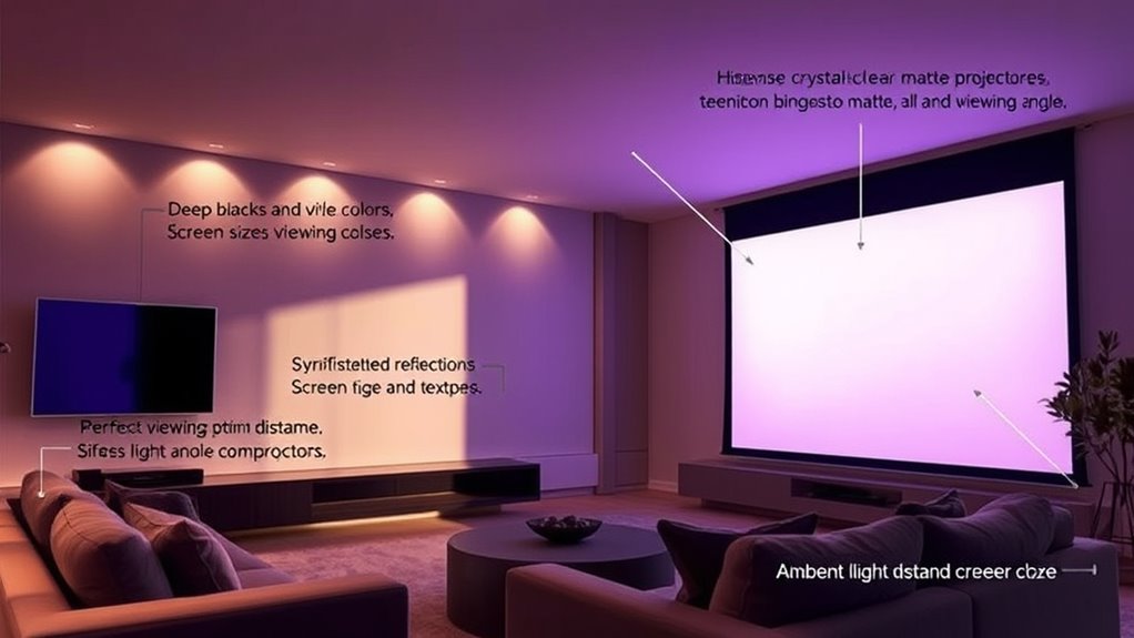 choose suitable portable projector screen