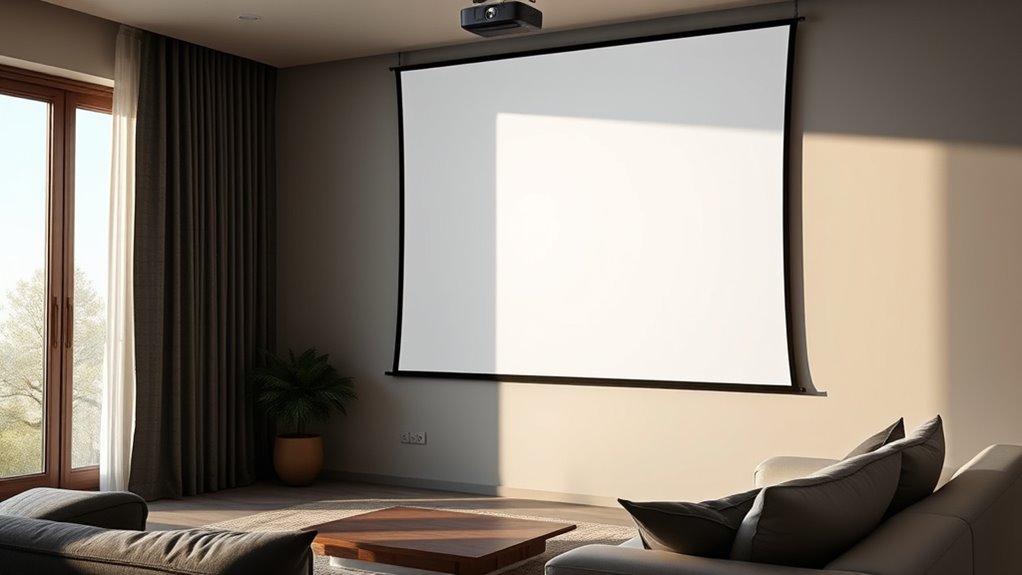 choose suitable projector screen