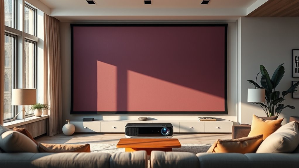 choose suitable projector screen
