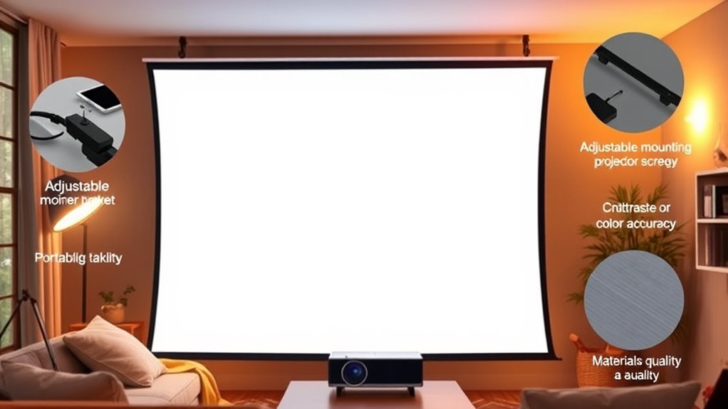 choosing affordable projector screens