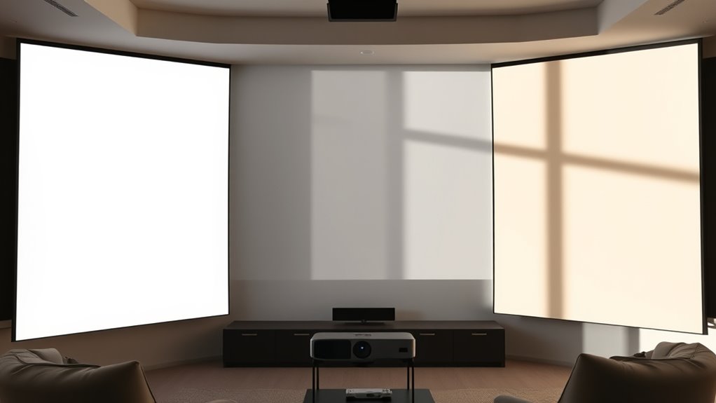 choosing projector screen color