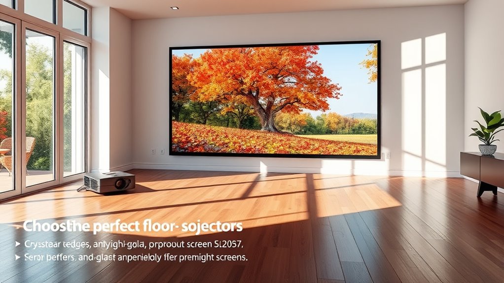 choosing the right floor projector screen