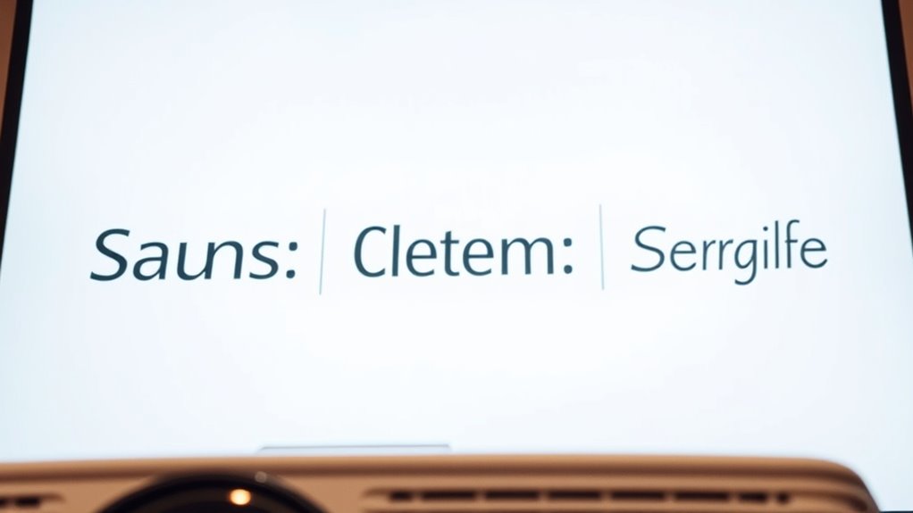 clear readable overhead fonts