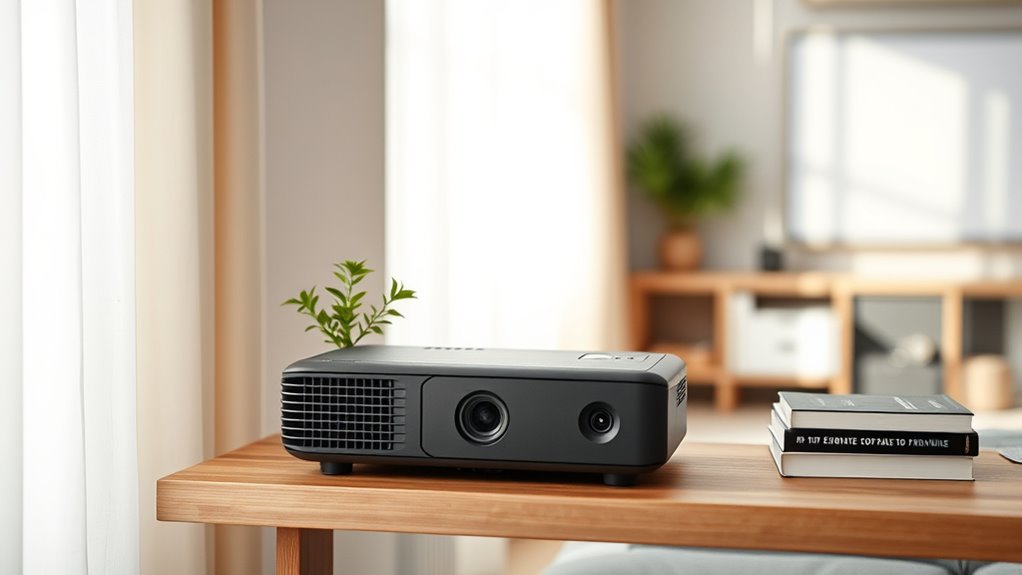 compact bright quiet projector