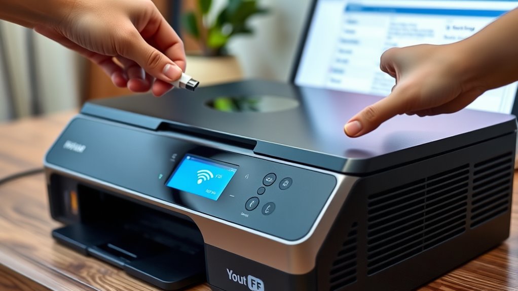 connect printer via usb or wi fi