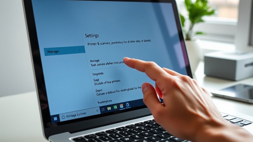 disable automatic printer switching
