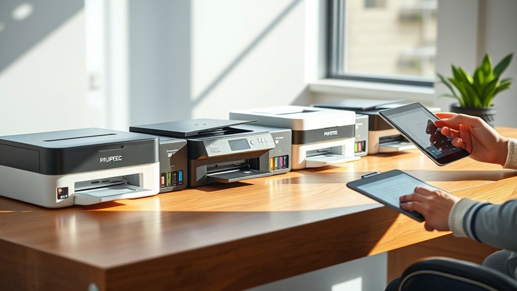 evaluate ink efficiency and costs