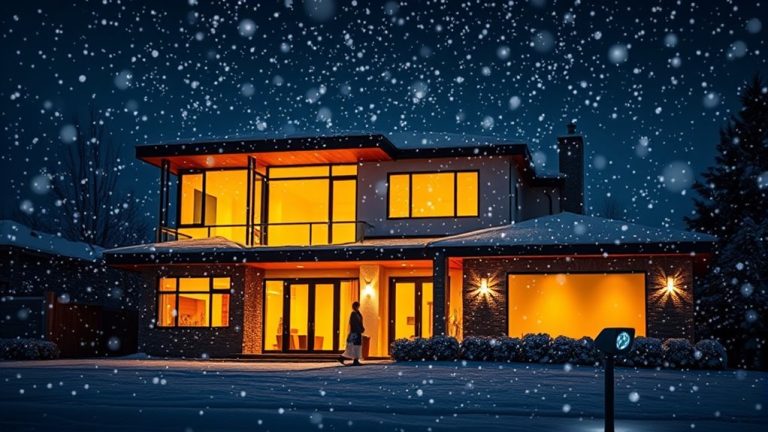 holiday snow projection displays