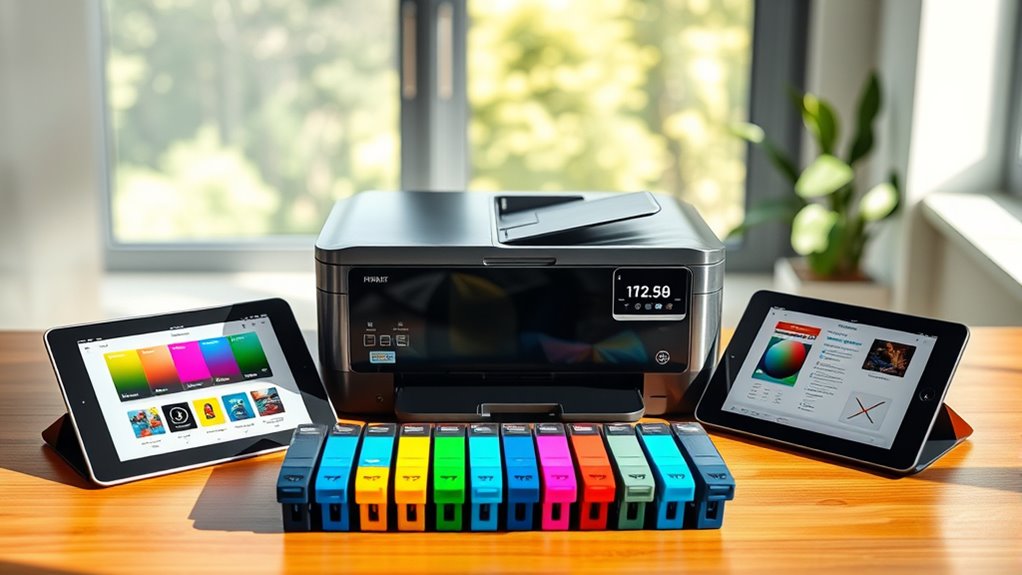 ink efficiency and refill options