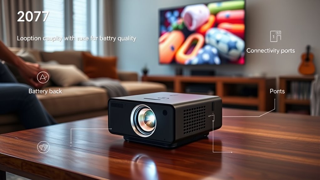 key portable projector features