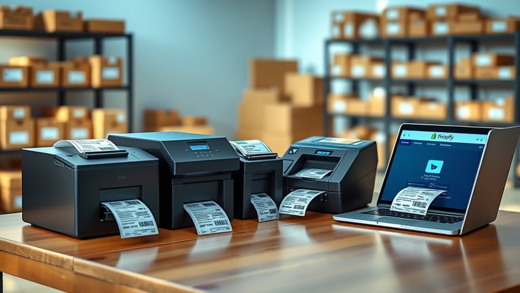 label printer connectivity and quality