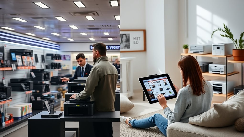 local support or online selection