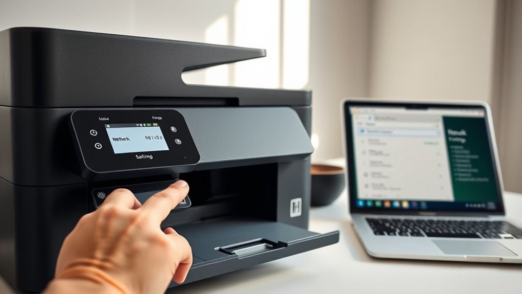 locate printer network address