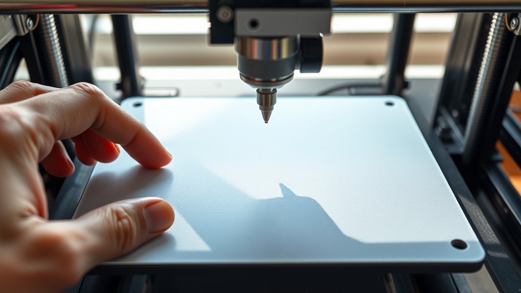 manual bed leveling for adhesion