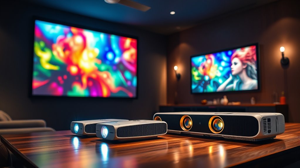 optimal projector brightness levels